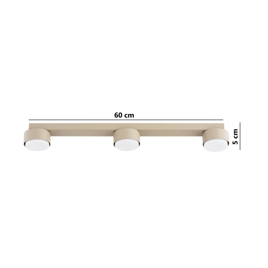 Brilagi - LED RGB+CCT ściemnialna oprawa punktowa MONO 3xGX53/14W/230V 2700-6500K Wi-Fi Tuya beżowa
