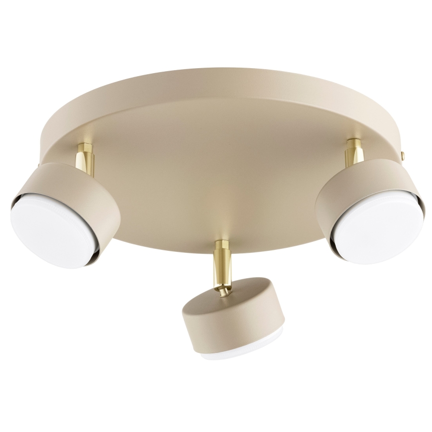 Brilagi - LED RGB+CCT ściemnialna oprawa punktowa MONO 3xGX53/14W/230V 2700-6500K Wi-Fi Tuya beżowy/złoty