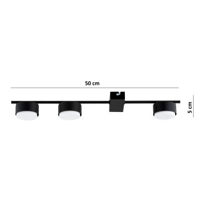 Brilagi - LED RGB+CCT ściemnialna oprawa punktowa MONO 3xGX53/14W/230V 2700-6500K Wi-Fi Tuya czarna