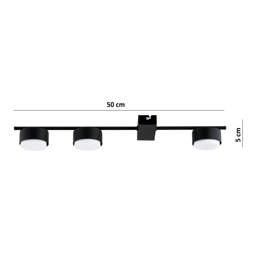 Brilagi - LED RGB+CCT ściemnialna oprawa punktowa MONO 3xGX53/14W/230V 2700-6500K Wi-Fi Tuya czarna