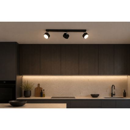 Brilagi - LED RGB+CCT ściemnialna oprawa punktowa MONO 3xGX53/14W/230V 2700-6500K Wi-Fi Tuya czarna