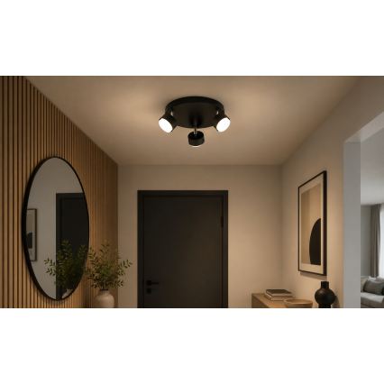 Brilagi - LED RGB+CCT ściemnialna oprawa punktowa MONO 3xGX53/14W/230V 2700-6500K Wi-Fi Tuya czarna