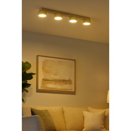 Brilagi - LED RGB+CCT Ściemnialna oprawa punktowa MONO 4xGX53/14W/230V 2700-6500K Wi-Fi Tuya beżowa