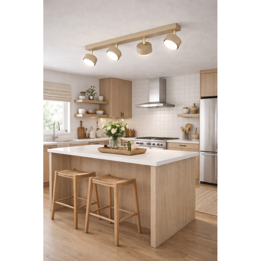 Brilagi - LED RGB+CCT ściemnialna oprawa punktowa MONO 4xGX53/14W/230V 2700-6500K Wi-Fi Tuya beżowa