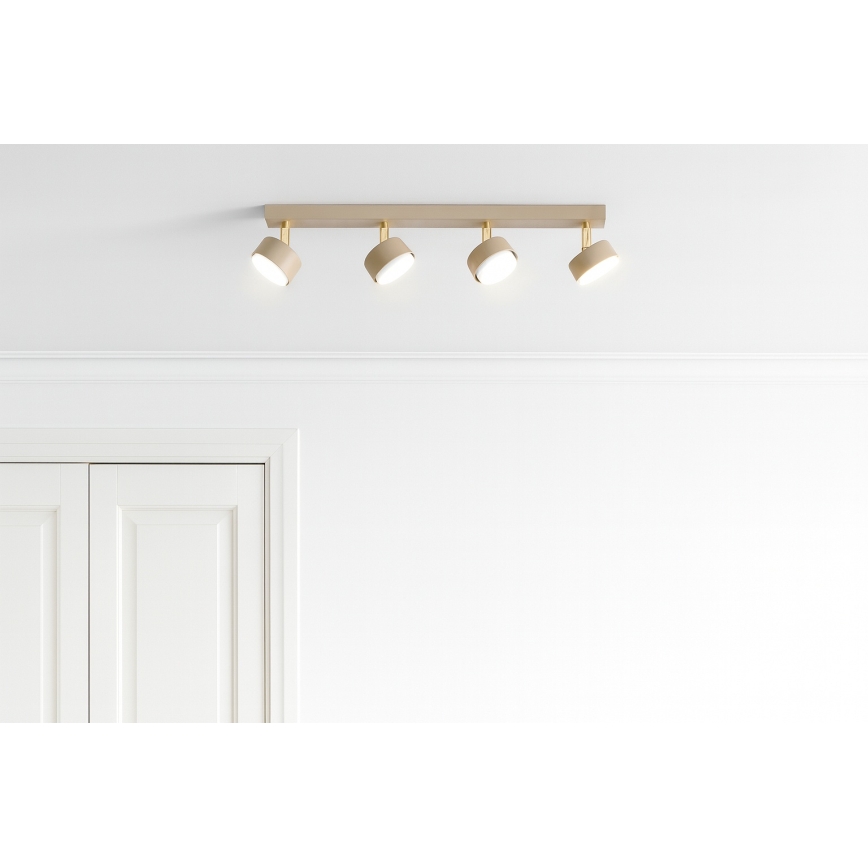 Brilagi - LED RGB+CCT ściemnialna oprawa punktowa MONO 4xGX53/14W/230V 2700-6500K Wi-Fi Tuya beżowa