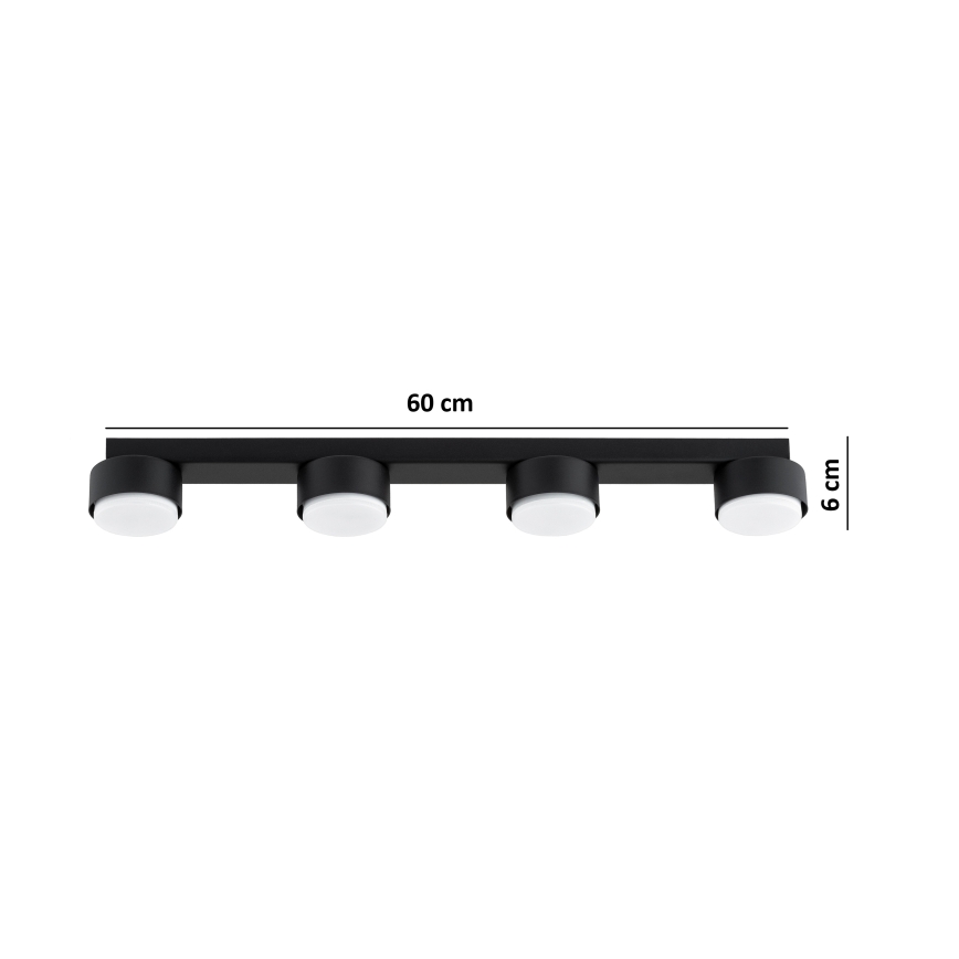 Brilagi - LED RGB+CCT ściemnialna oprawa punktowa MONO 4xGX53/14W/230V 2700-6500K Wi-Fi Tuya czarna