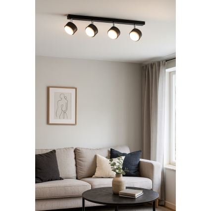 Brilagi - LED RGB+CCT ściemnialna oprawa punktowa MONO 4xGX53/14W/230V 2700-6500K Wi-Fi Tuya czarna