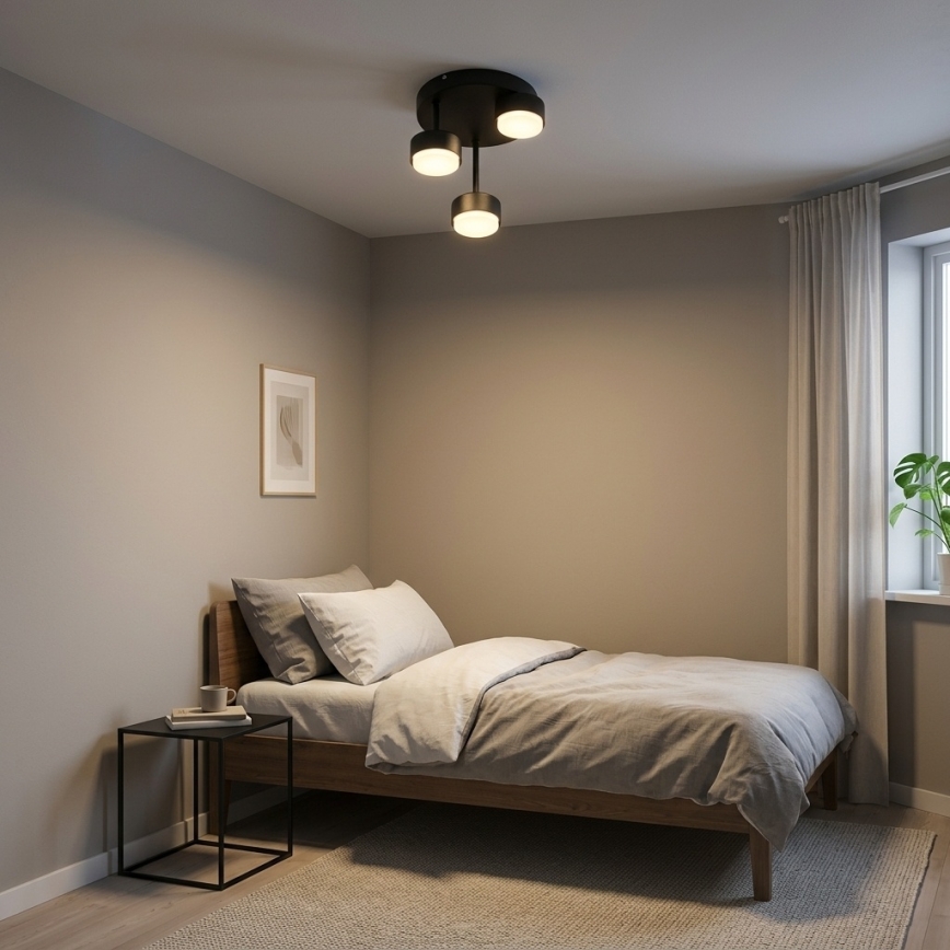 Brilagi - LED RGB+CCT ściemnialny przysufitowy żyrandol MONO 3xGX53/14W/230V 2700-6500K Wi-Fi Tuya czarny