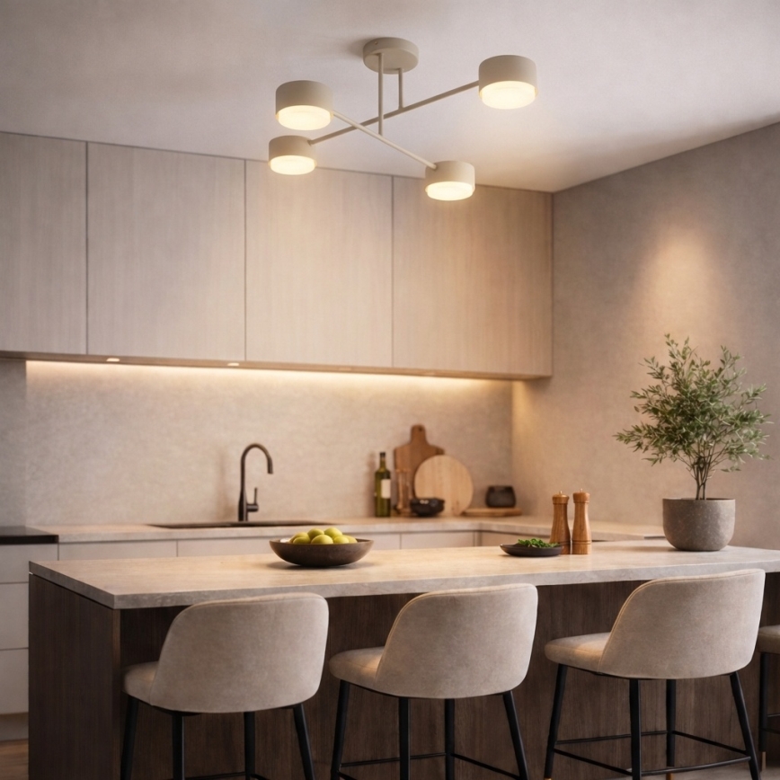 Brilagi - LED RGB+CCT Ściemnialny przysufitowy żyrandol MONO 4xGX53/14W/230V 2700-6500K Wi-Fi Tuya czarny