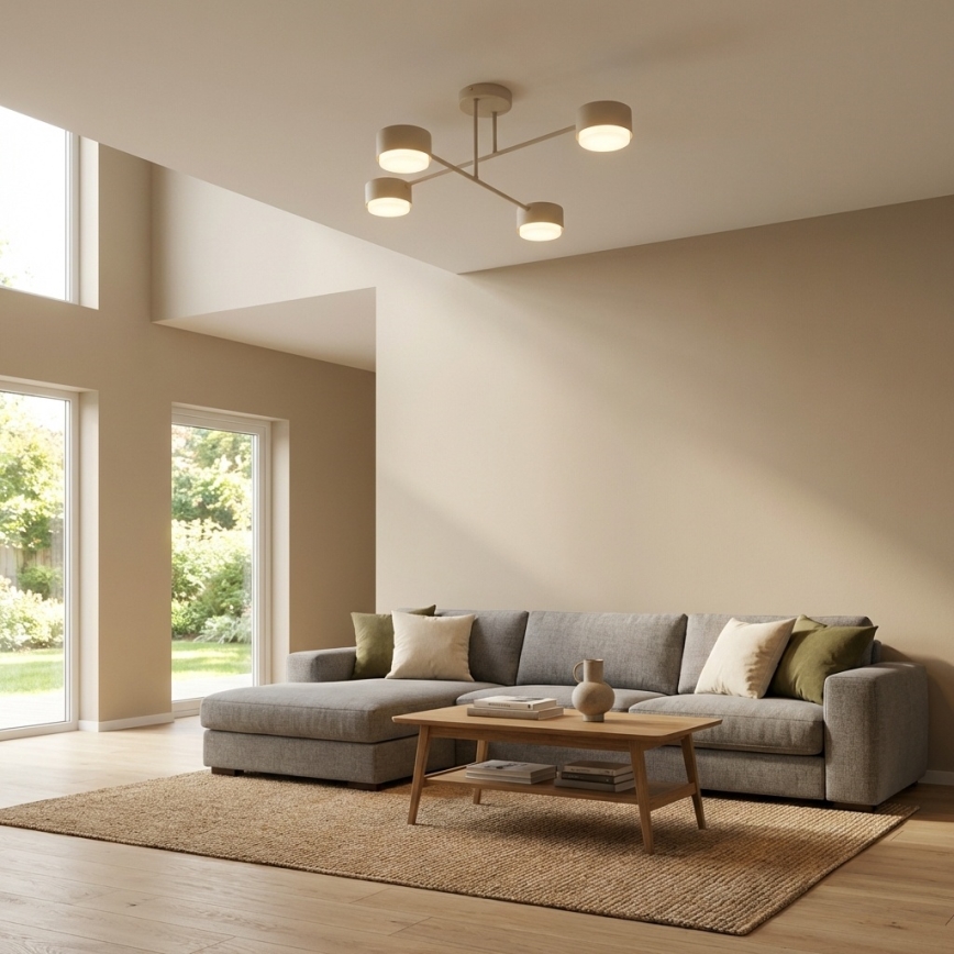 Brilagi - LED RGB+CCT Ściemnialny przysufitowy żyrandol MONO 4xGX53/14W/230V 2700-6500K Wi-Fi Tuya czarny