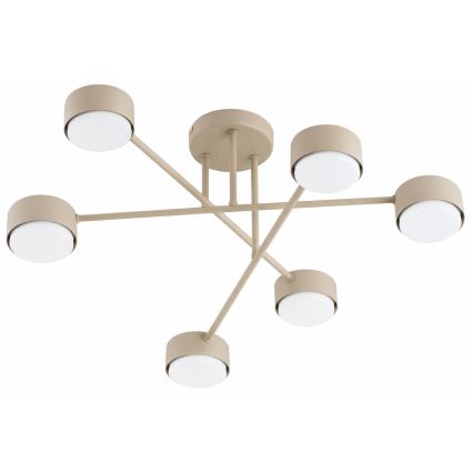 Brilagi - LED RGB+CCT Ściemnialny przysufitowy żyrandol MONO 6xGX53/14W/230V 2700-6500K Wi-Fi Tuya czarny