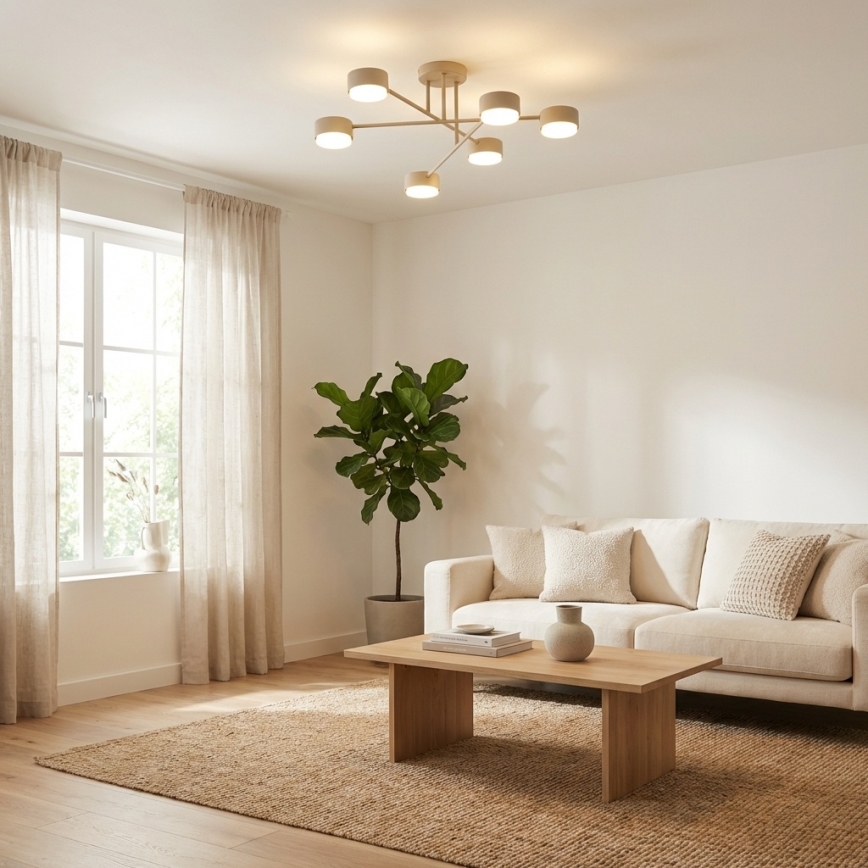 Brilagi - LED RGB+CCT Ściemnialny przysufitowy żyrandol MONO 6xGX53/14W/230V 2700-6500K Wi-Fi Tuya czarny