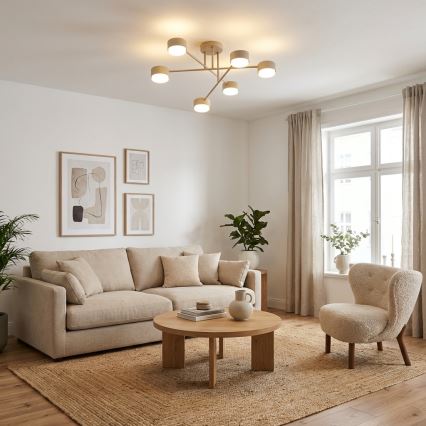 Brilagi - LED RGB+CCT Ściemnialny przysufitowy żyrandol MONO 6xGX53/14W/230V 2700-6500K Wi-Fi Tuya czarny