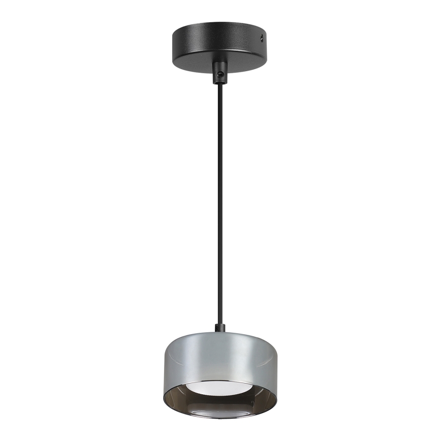 Brilagi - LED RGB+CCT ściemnialny żyrandol na przewodzie AURA LUX 1xGX53/14W/230V 2700-6500K Wi-Fi Tuya czarny/przydymiony