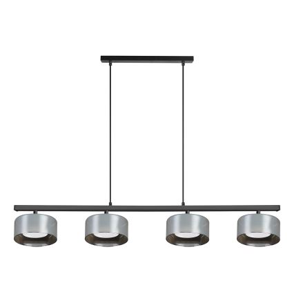 Brilagi - LED RGB+CCT ściemnialny żyrandol na linkach AURA LUX 4xGX53/14W/230V 2700-6500K Wi-Fi Tuya czarny/przydymiony