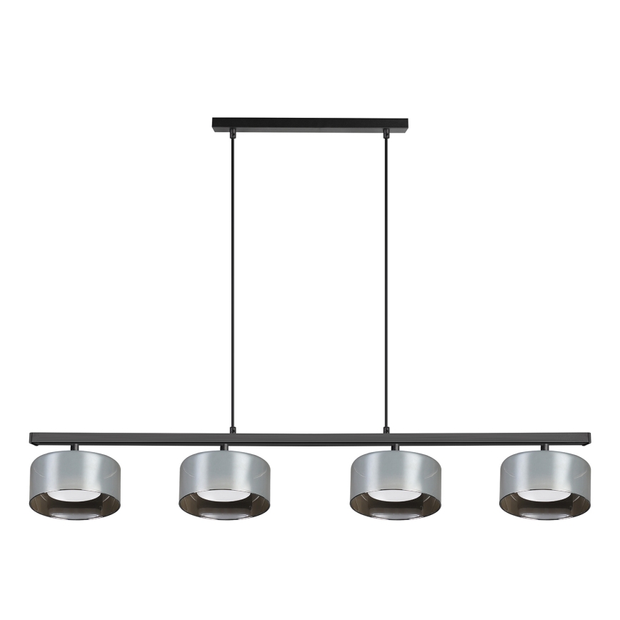 Brilagi - LED RGB+CCT ściemnialny żyrandol na linkach AURA LUX 4xGX53/14W/230V 2700-6500K Wi-Fi Tuya czarny/przydymiony