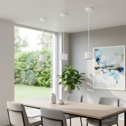 Brilagi - LED RGB+CCT ściemnialny żyrandol na lince STRIPY 1xGX53/14W/230V 2700-6500K Wi-Fi Tuya biały