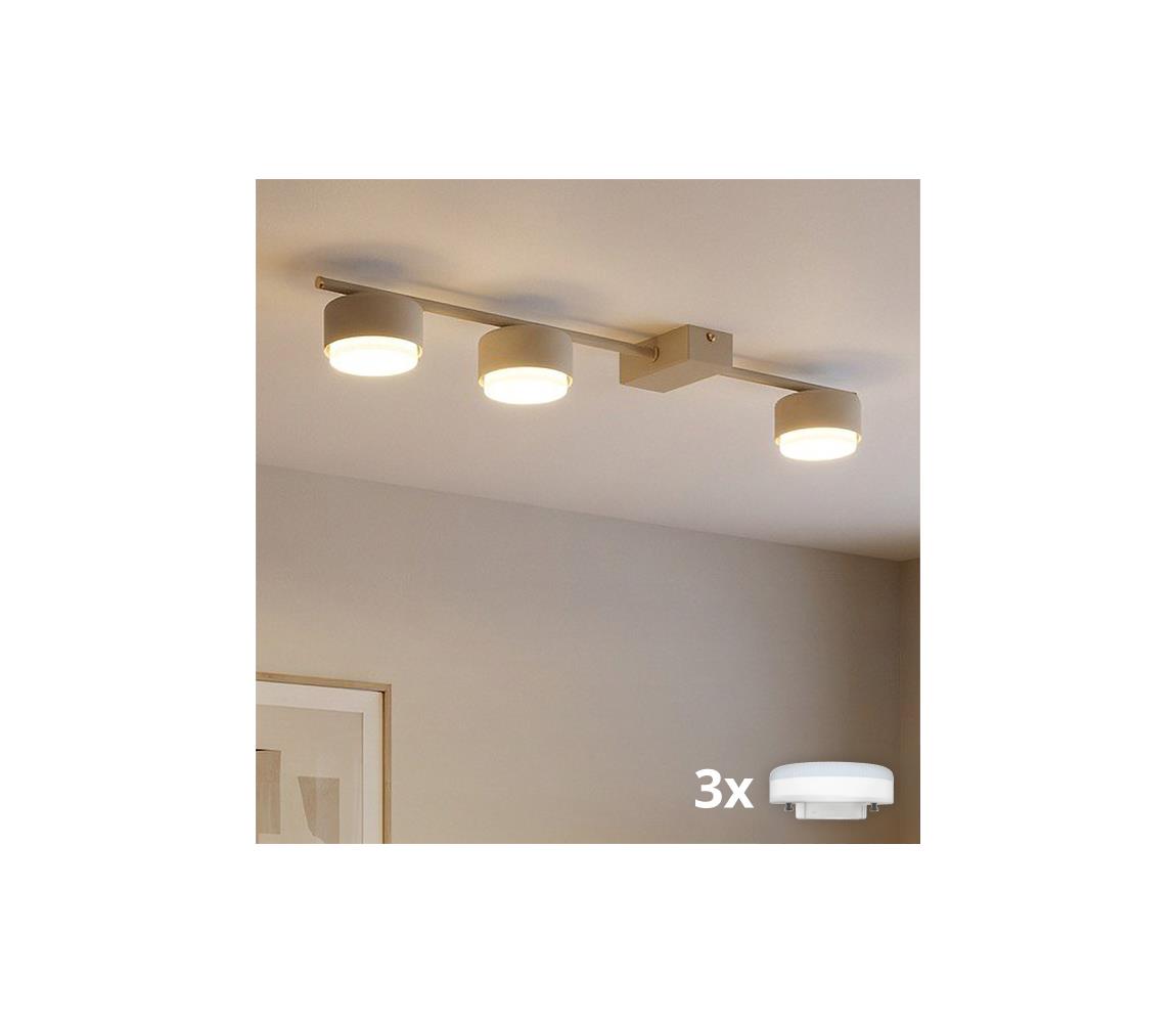 Brilagi - LED RGB ściemniana oprawa punktowa MONO 3xGX53/14W/230V Wi‑Fi Tuya beżowa