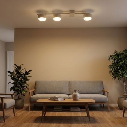 Brilagi - LED RGB+CCT ściemnialna oprawa punktowa MONO 3xGX53/14W/230V 2700-6500K Wi-Fi Tuya beżowa