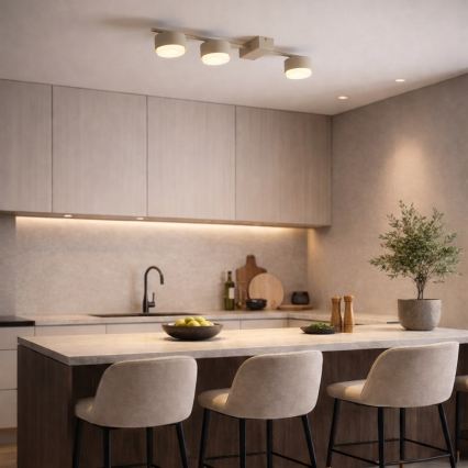 Brilagi - LED RGB+CCT ściemnialna oprawa punktowa MONO 3xGX53/14W/230V 2700-6500K Wi-Fi Tuya beżowa
