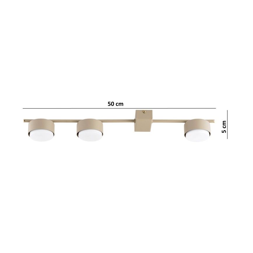 Brilagi - LED RGB+CCT ściemnialna oprawa punktowa MONO 3xGX53/14W/230V 2700-6500K Wi-Fi Tuya beżowa