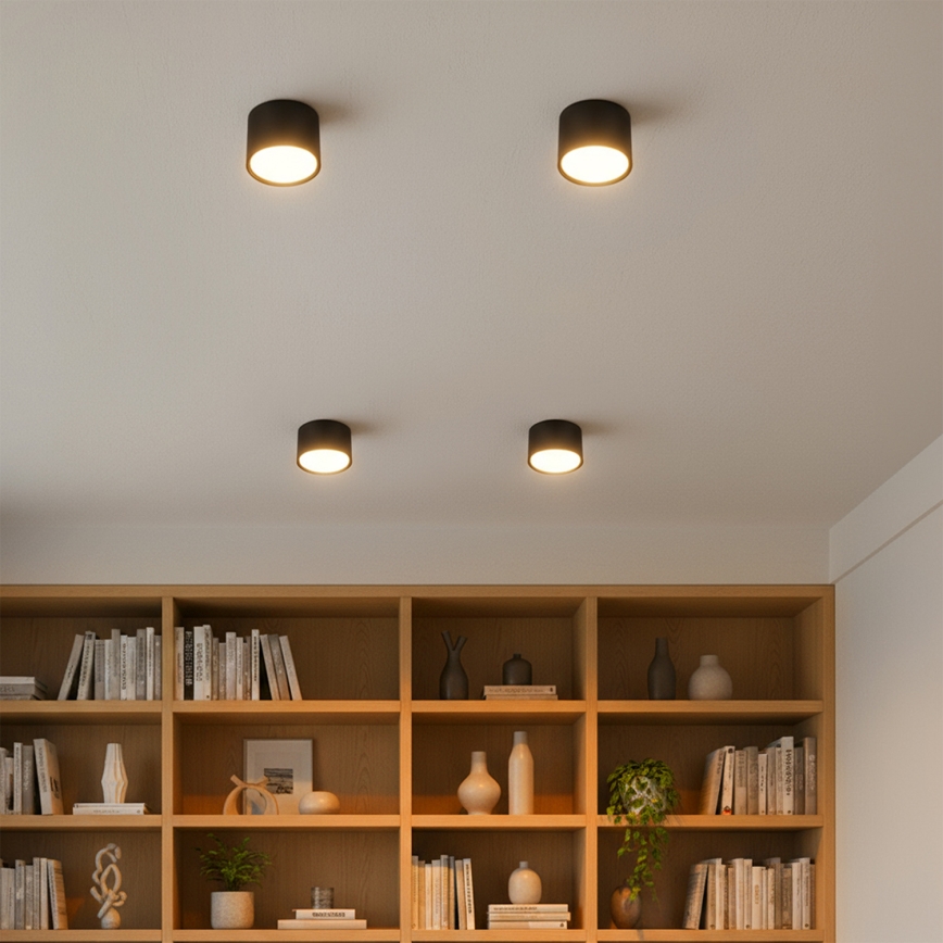 Brilagi - LED RGB+CCT ściemnialna oprawa punktowa SMOOTH 1xGX53/14W/230V 2700-6500K Wi-Fi Tuya czarna