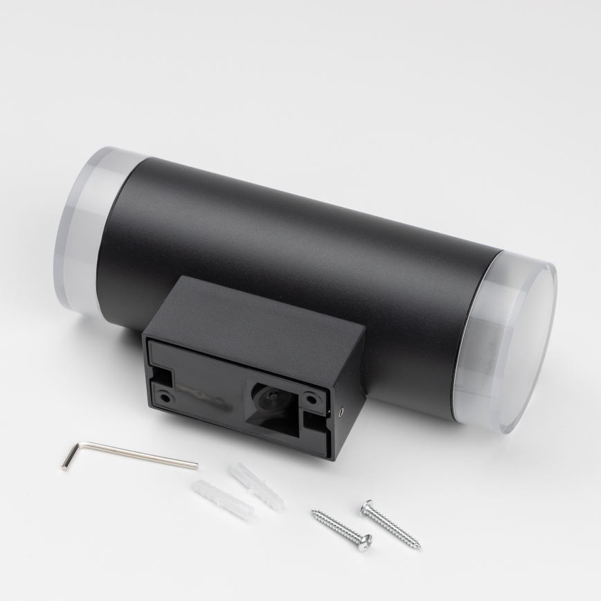 Brilagi - ściemnialny zewnętrzny kinkiet LED RGBW MATERA 2xGU10/6W/230V 3000K IP54 czarny + pilot zdalnego sterowania