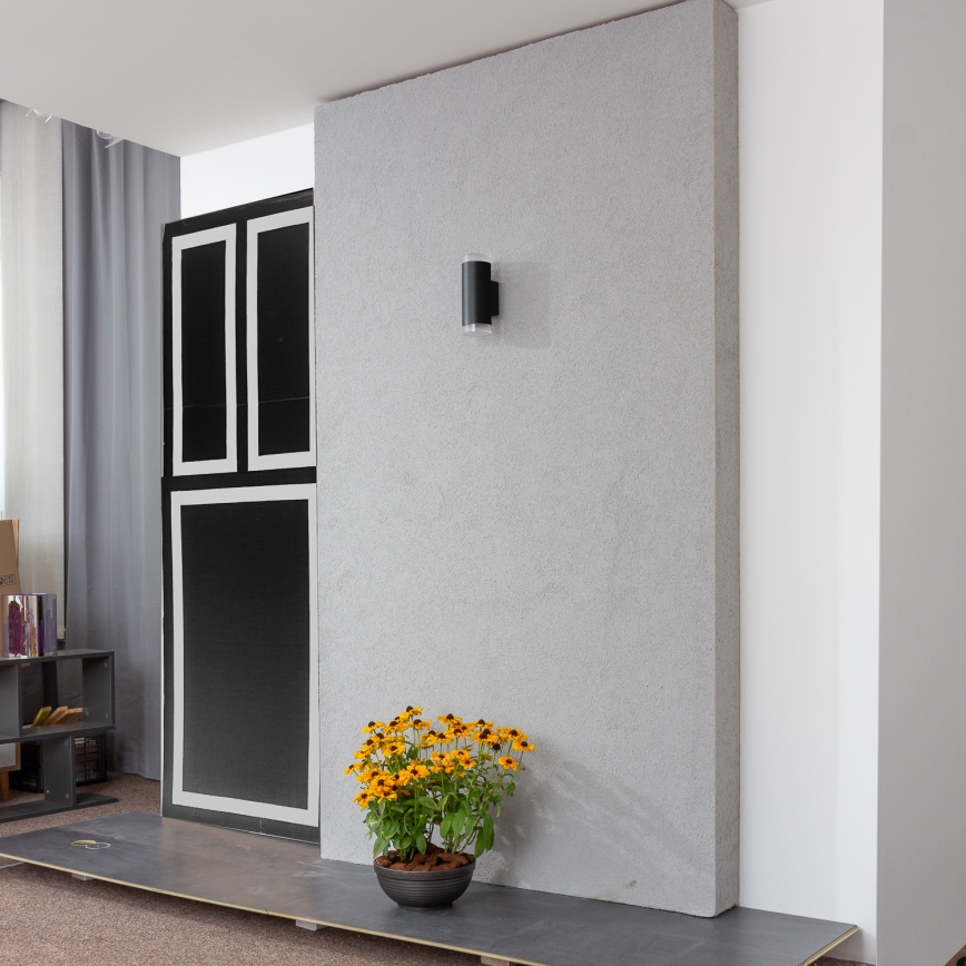 Brilagi - ściemnialny zewnętrzny kinkiet LED RGBW MATERA 2xGU10/6W/230V 3000K IP54 czarny + pilot zdalnego sterowania