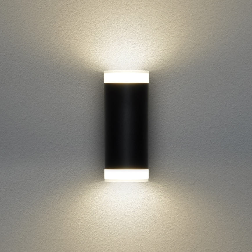 Brilagi - ściemnialny zewnętrzny kinkiet LED RGBW MATERA 2xGU10/6W/230V 3000K IP54 czarny + pilot zdalnego sterowania