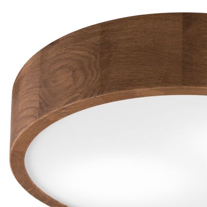 Brilagi - LED RGBW Ściemnialna oprawa sufitowa CARVALHO 2xE27/9W/230V 2700-6500K Wi-Fi dąb śr. 37,5 cm