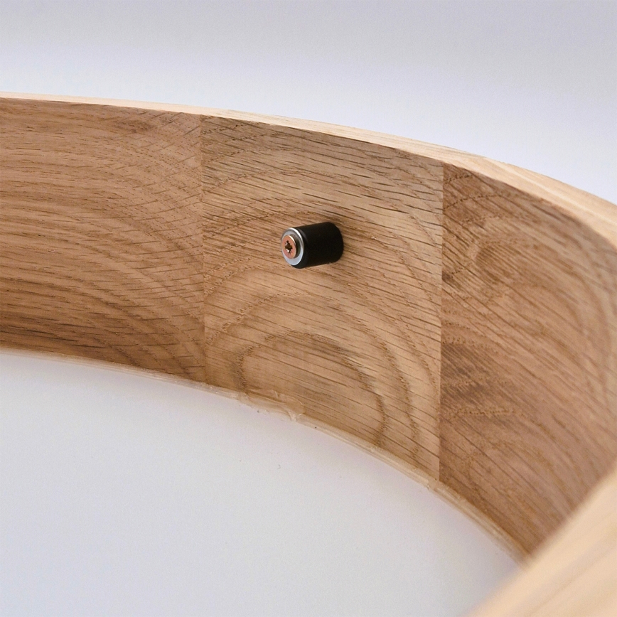 Brilagi - LED RGBW ściemnialna lampa sufitowa CARVALHO SLIM 3xE27/15W/230V 2700-6500K Wi-Fi dąb śr. 47 cm