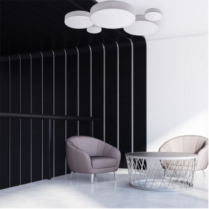 Brilagi - LED RGBW ściemnialna oprawa sufitowa CLARE 2xE27/9W/230V 2700-6500K Ø 30 cm Wi-Fi biała