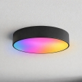 Brilagi - LED RGBW ściemnialna lampa sufitowa do łazienki CLARE 3xE27/9W/230V 2700-6500K średnica 40 cm IP54 Wi-Fi czarna