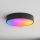 Brilagi - LED RGBW ściemnialna lampa sufitowa do łazienki CLARE 3xE27/9W/230V 2700-6500K średnica 40 cm IP54 Wi-Fi czarna