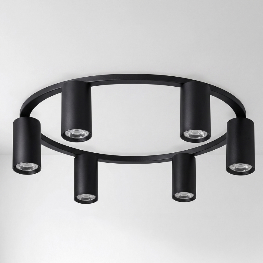 Brilagi - LED RGBW ściemnialna oprawa sufitowa SELE 6xGU10/6,5W/230V 2700-6500K czarna + pilot zdalnego sterowania
