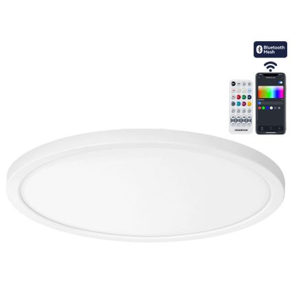 Brilagi - ściemnialna lampa sufitowa LED RGBW VIBE LED/24W/230V 3000-6500K śr. 26 cm biała + pilot zdalnego sterowania