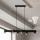 Brilagi - LED RGBW ściemnialna lampa wisząca na lince SELE 6xGU10/6,5W/230V 2700-6500K czarna + pilot zdalnego sterowania