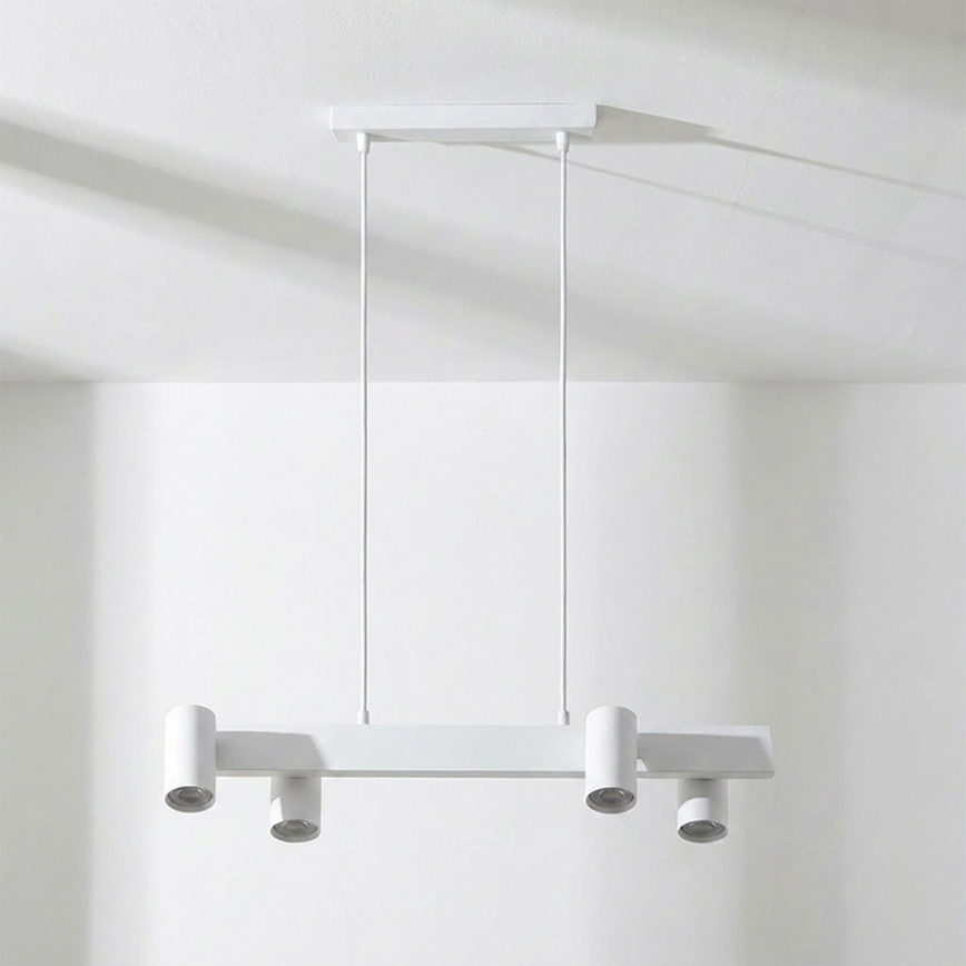 Brilagi - LED RGBW ściemnialny żyrandol na lince SELE 4xGU10/6,5W/230V 2700-6500K biały