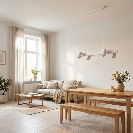 Brilagi - LED RGBW ściemnialny żyrandol na lince SELE 4xGU10/6,5W/230V 2700-6500K biały