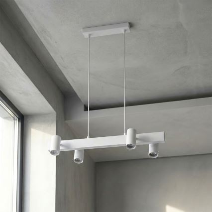 Brilagi - LED RGBW ściemnialny żyrandol na lince SELE 4xGU10/6,5W/230V 2700-6500K biały