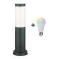 Brilagi - LED RGBW ściemnialna lampa zewnętrzna 1xE27/9W/230V 2700-6500K IP44 40 cm antracyt