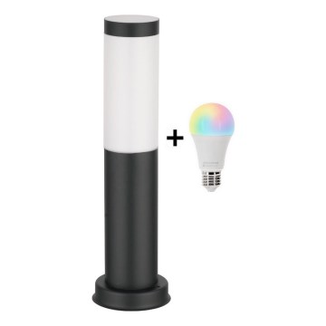 Brilagi - LED RGBW ściemnialna lampa zewnętrzna 1xE27/9W/230V 2700-6500K IP44 40 cm czarna