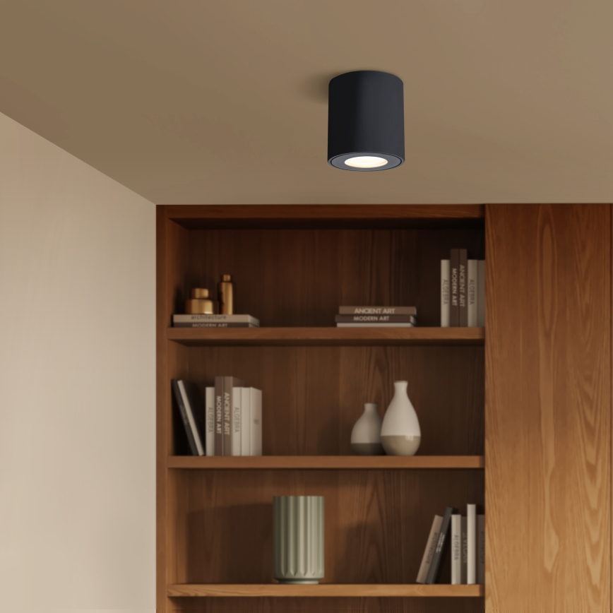 Brilagi - LED RGBW ściemnialna oprawa łazienkowa MIA 1xGU10/6W/230V 3000K 84x80 mm czarna IP54 + pilot zdalnego sterowania