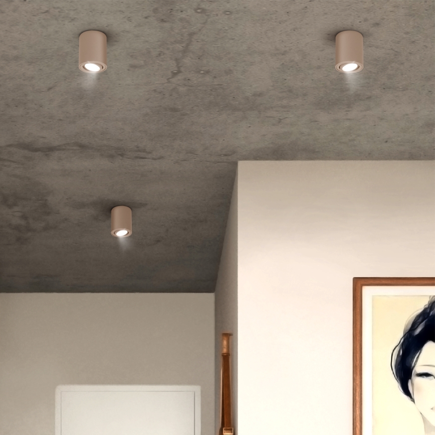 Brilagi - LED RGBW ściemnialna oprawa punktowa MIA 1xGU10/30W/230V 2700-6500K Wi-Fi 100x80 mm beżowa