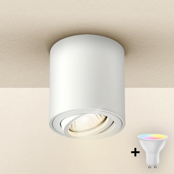 Brilagi - LED RGBW ściemnialna oprawa punktowa MIA 1xGU10/30W/230V 3000K Wi-Fi 84x80 mm biała