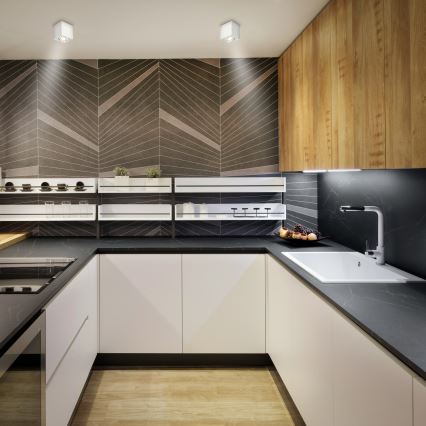 Brilagi - LED RGBW ściemnialna oprawa punktowa MIA 1xGU10/30W/230V 2700-6500K Wi-Fi 84x80 mm biała