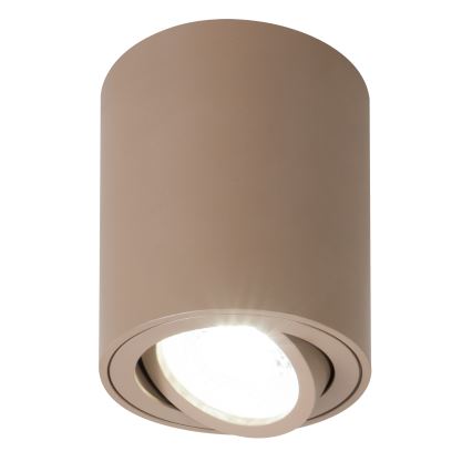 Brilagi - LED RGBW ściemnialna oprawa punktowa MIA 1xGU10/4,8W/230V 3000K 100x80 mm beżowa + pilot zdalnego sterowania