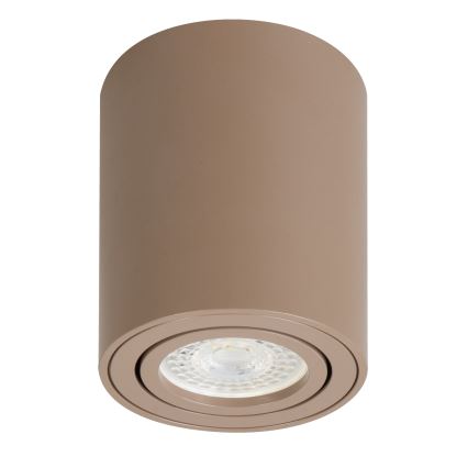 Brilagi - LED RGBW ściemnialna oprawa punktowa MIA 1xGU10/4,8W/230V 3000K 100x80 mm beżowa + pilot zdalnego sterowania