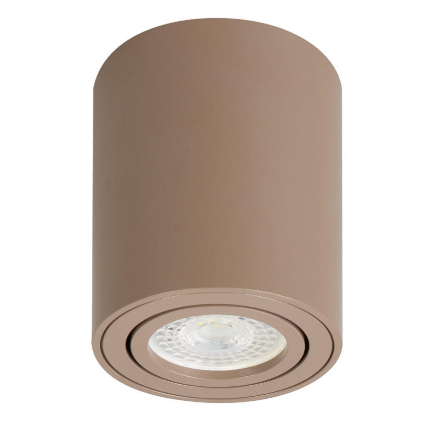Brilagi - LED RGBW ściemnialna oprawa punktowa MIA 1xGU10/4,8W/230V 3000K 100x80 mm beżowa + pilot zdalnego sterowania