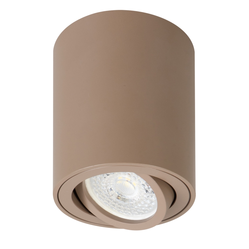 Brilagi - LED RGBW ściemnialna oprawa punktowa MIA 1xGU10/4,8W/230V 3000K 100x80 mm beżowa + pilot zdalnego sterowania
